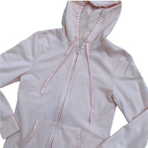 PBX Basics Women’s Peach Full Zip Hoodie Jacket Size Small